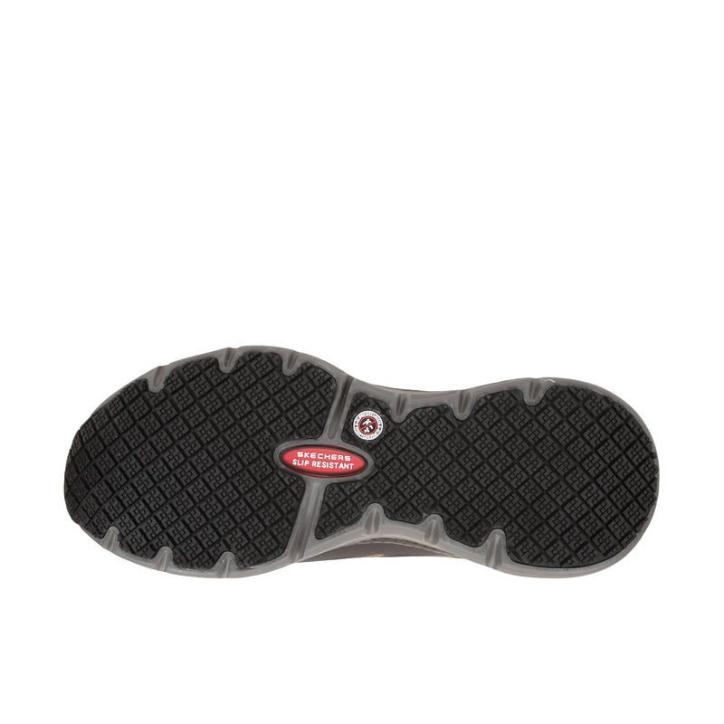 Load image into Gallery viewer, Skechers Arch Fit~Vigorit Alloy Toe Bottom View
