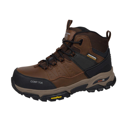 Skechers Arch Fit Tarver Composite Toe Left Angle View