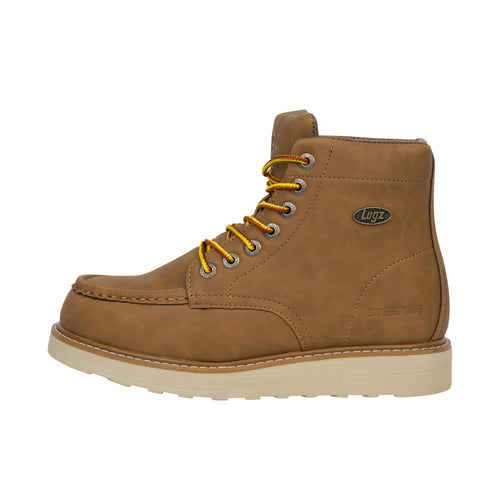 Lugz Drifter 6 Steel Toe Walnut Bark Gum – Shoeteria