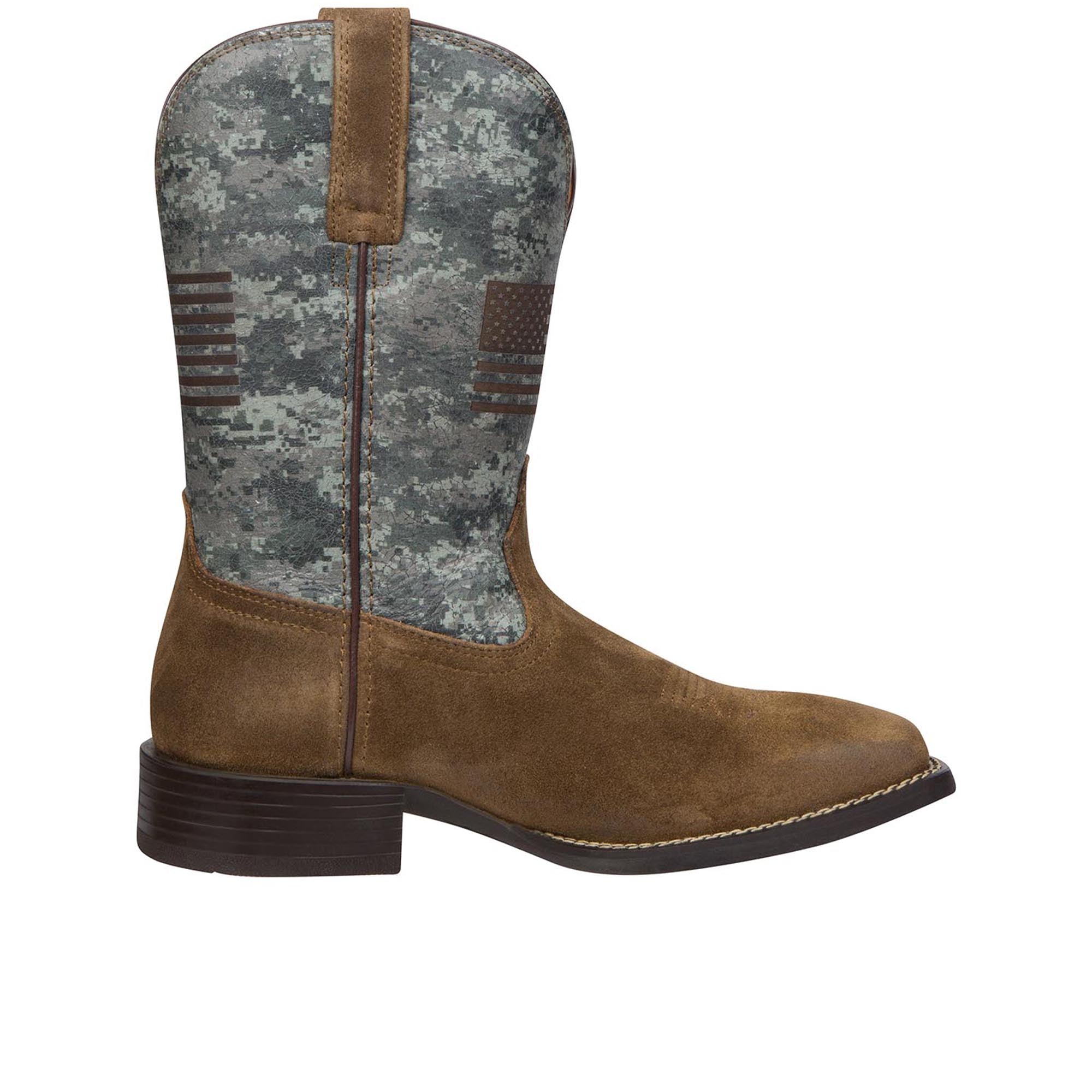 Ariat Men s Sport Flying Proud Western Boots Taupe Camo Print