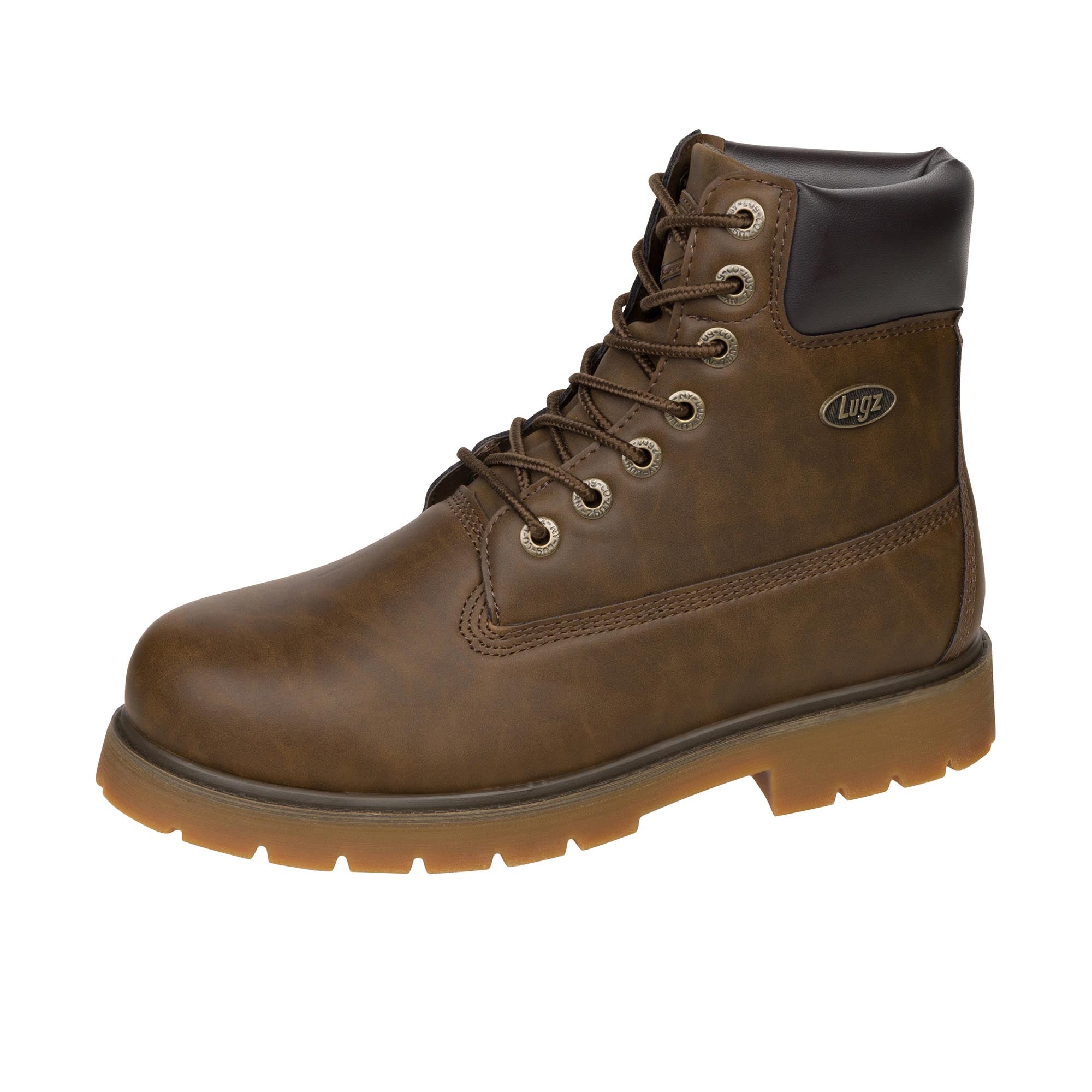 Lugz Drifter 6 Steel Toe Walnut Bark Gum Shoeteria