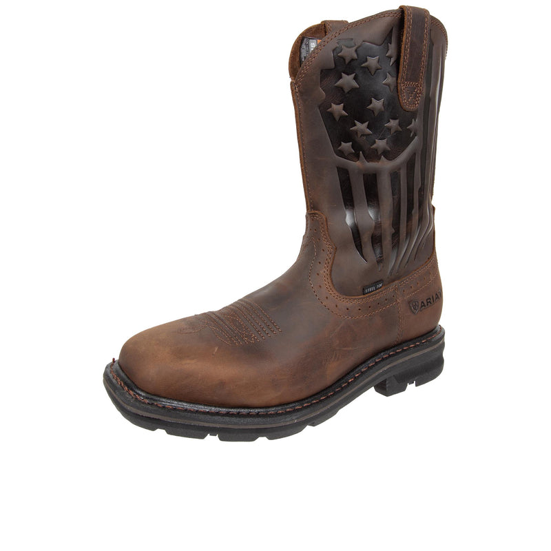 Load image into Gallery viewer, Ariat Sierra Shock Shield Patriot Steel Toe Left Angle View
