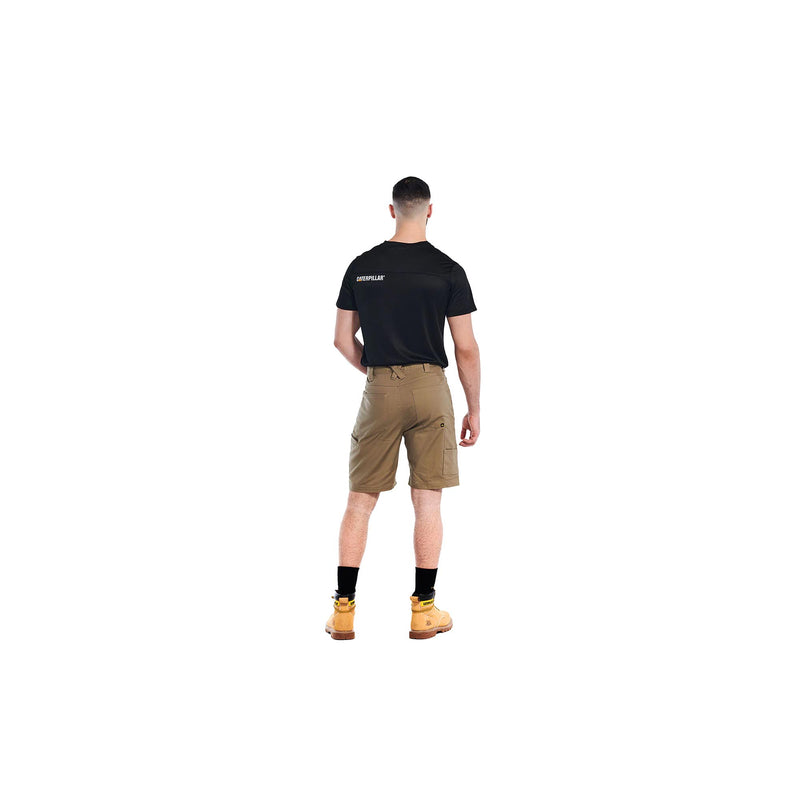 Load image into Gallery viewer, Caterpillar Stretch Canvas Utility Short Back View

