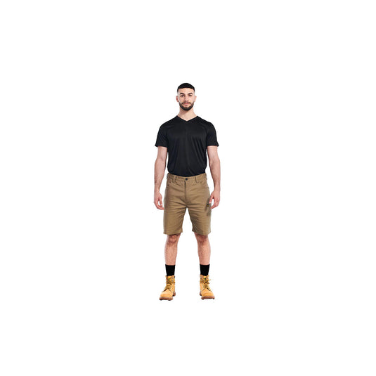 Caterpillar Stretch Canvas Utility Short Front View