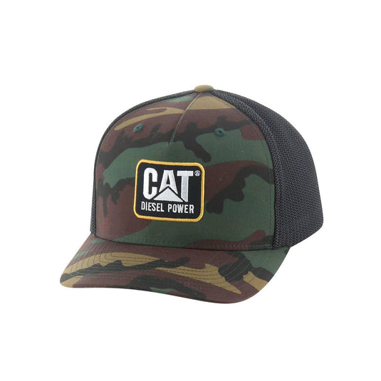 Caterpillar Design Mark Diesel Cap Flexfit Front View