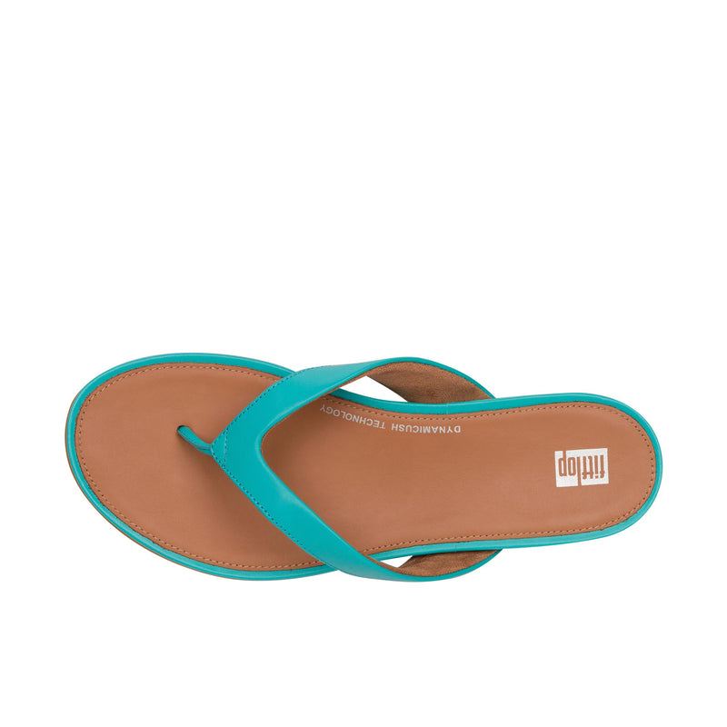 Load image into Gallery viewer, FitFlop Gracie Leather Flip Top View
