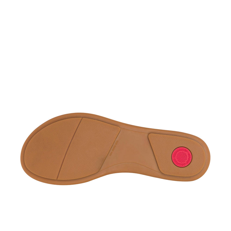 Load image into Gallery viewer, FitFlop Gracie Leather Flip Bottom View
