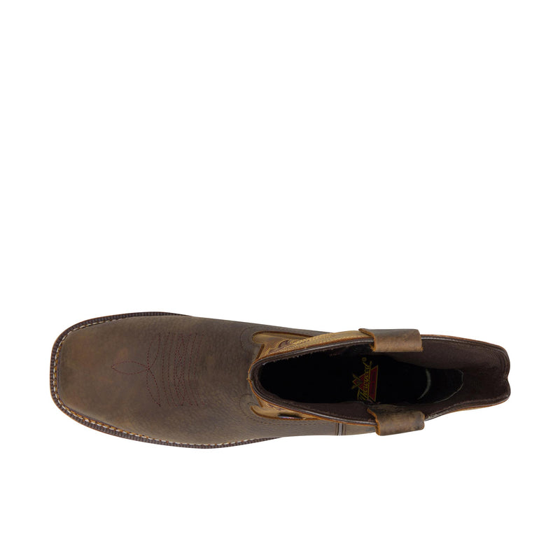 Load image into Gallery viewer, Thorogood 11 Inch Pull On Wellington Steel Toe Top View
