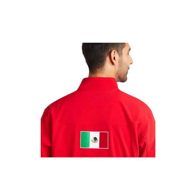 Load image into Gallery viewer, Ariat New Team Softshell Mexico Jacket Close Up Back View
