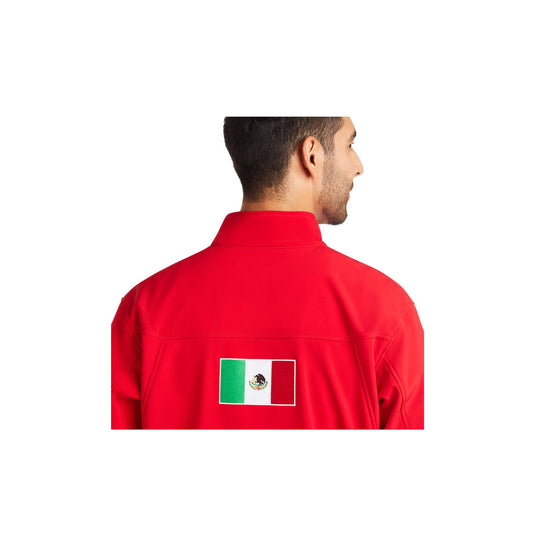 Ariat New Team Softshell Mexico Jacket Close Up Back View