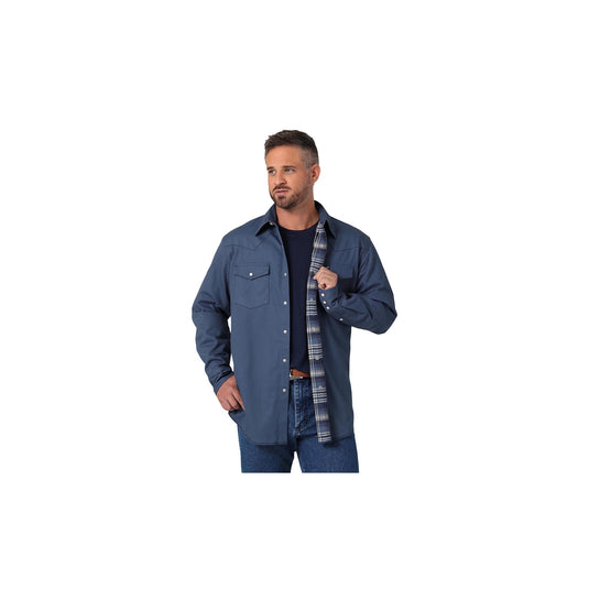Wrangler Flannel Lined Workshirt Front View
