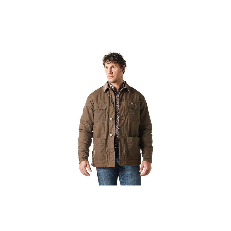 Load image into Gallery viewer, Wrangler Western Lined Barn Coat Front View
