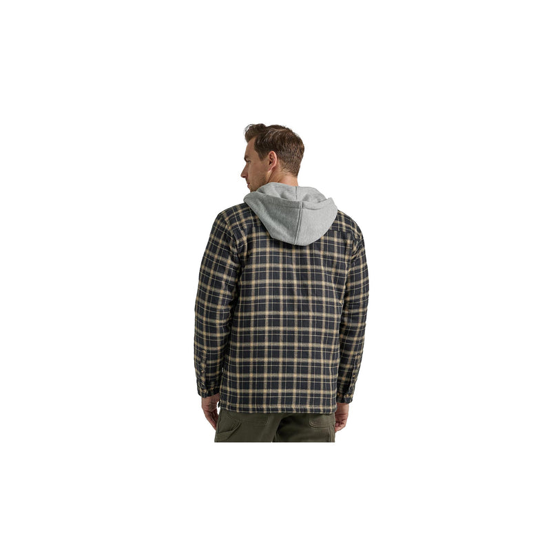 Load image into Gallery viewer, Wrangler Flannel Hooded Jacket Back View
