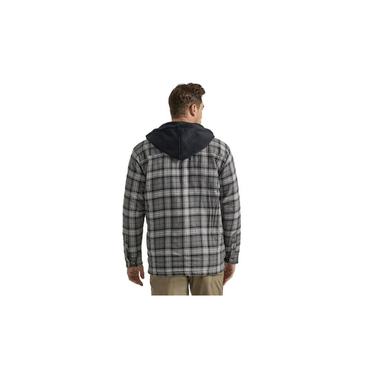 Wrangler Flannel Hooded Jacket Back View