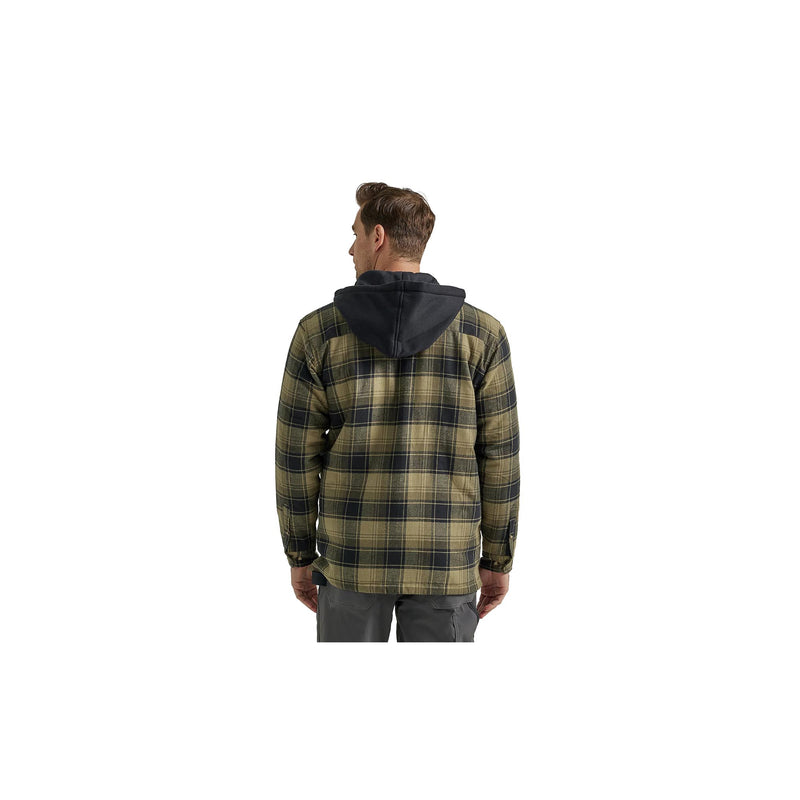Load image into Gallery viewer, Wrangler Flannel Hooded Jacket Back View
