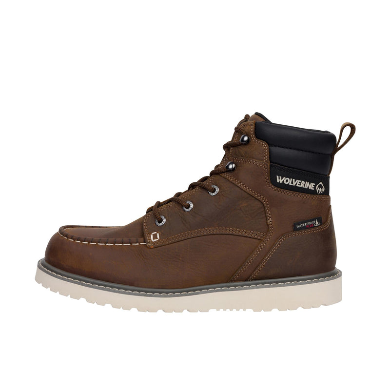 Load image into Gallery viewer, Wolverine Trade Wedge 6 Inch Moc Toe Steel Toe Left Profile
