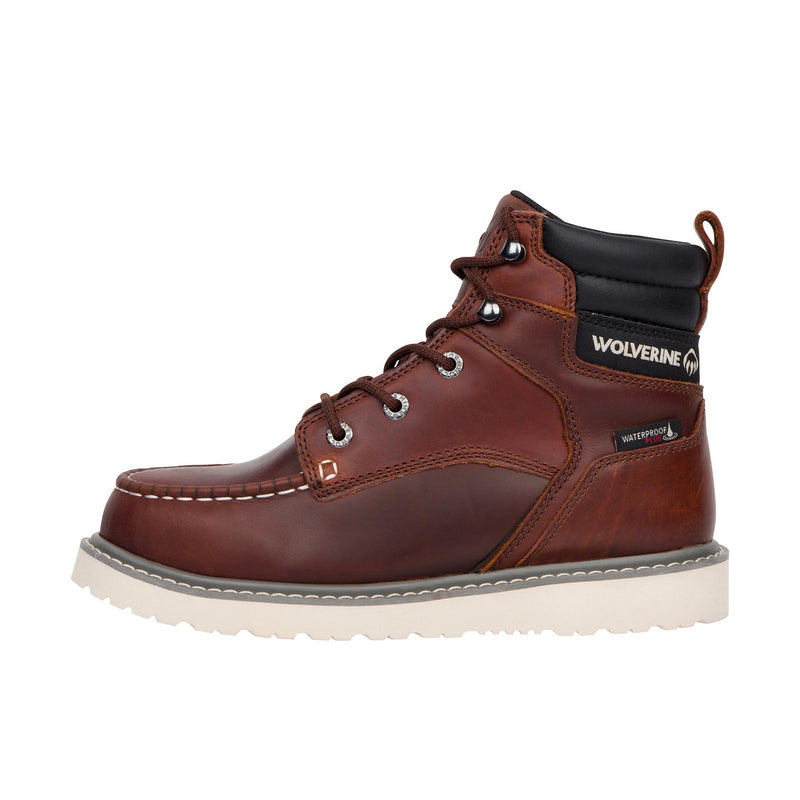 Load image into Gallery viewer, Wolverine Trade Wedge 6 Inch Moc Toe Steel Toe Left Profile
