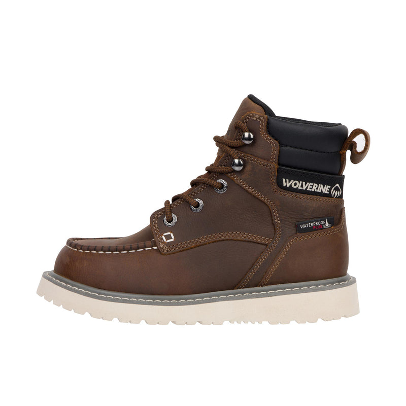 Load image into Gallery viewer, Wolverine Trade Wedge 6 Inch Moc Toe Steel Toe Left Profile
