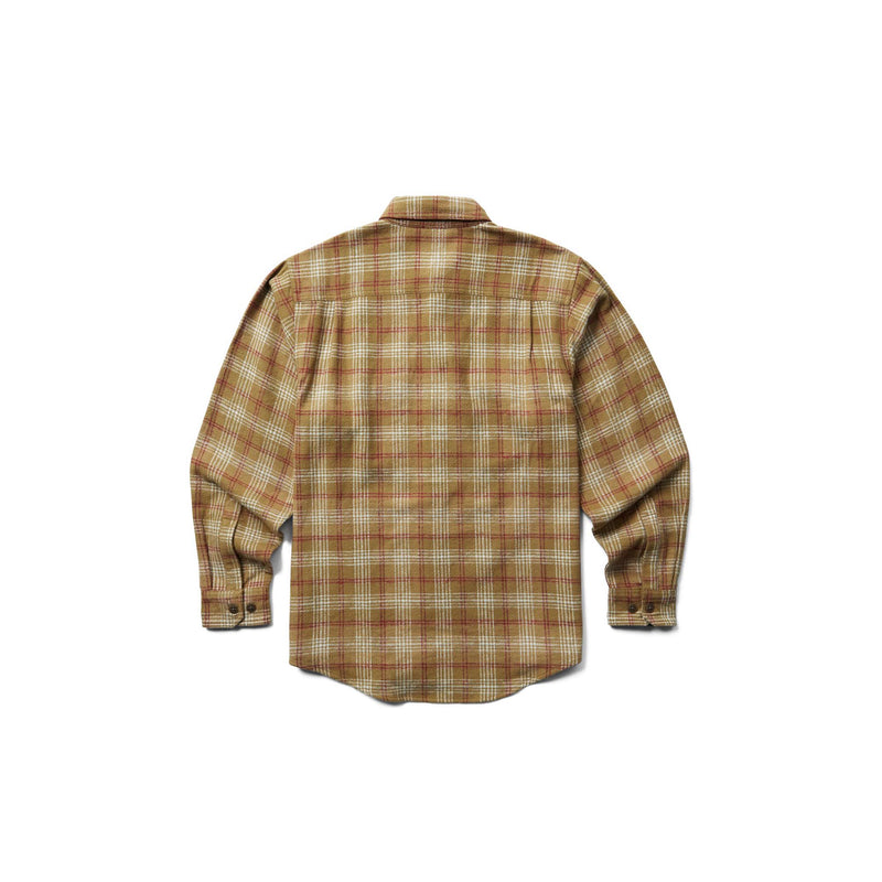Men s Wolverine Glacier Heavyweight Flannel Shirt Coyote Plaid L
