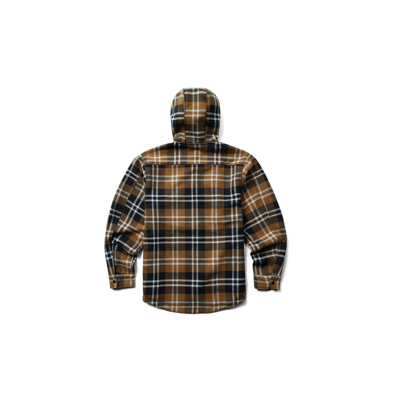 Load image into Gallery viewer, Wolverine Bucksaw Hooded Flannel Shirt Jac Back View
