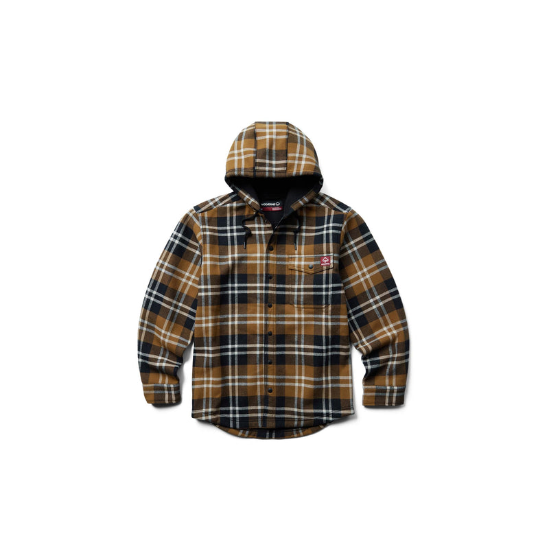 Load image into Gallery viewer, Wolverine Bucksaw Hooded Flannel Shirt Jac Front View
