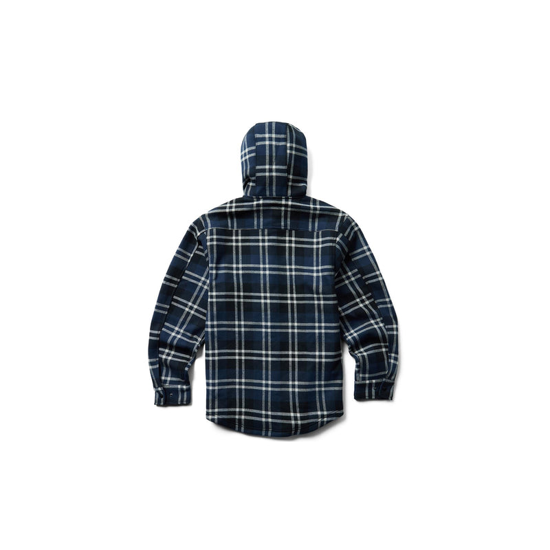 Load image into Gallery viewer, Wolverine Bucksaw Hooded Flannel Shirt Jac Back View
