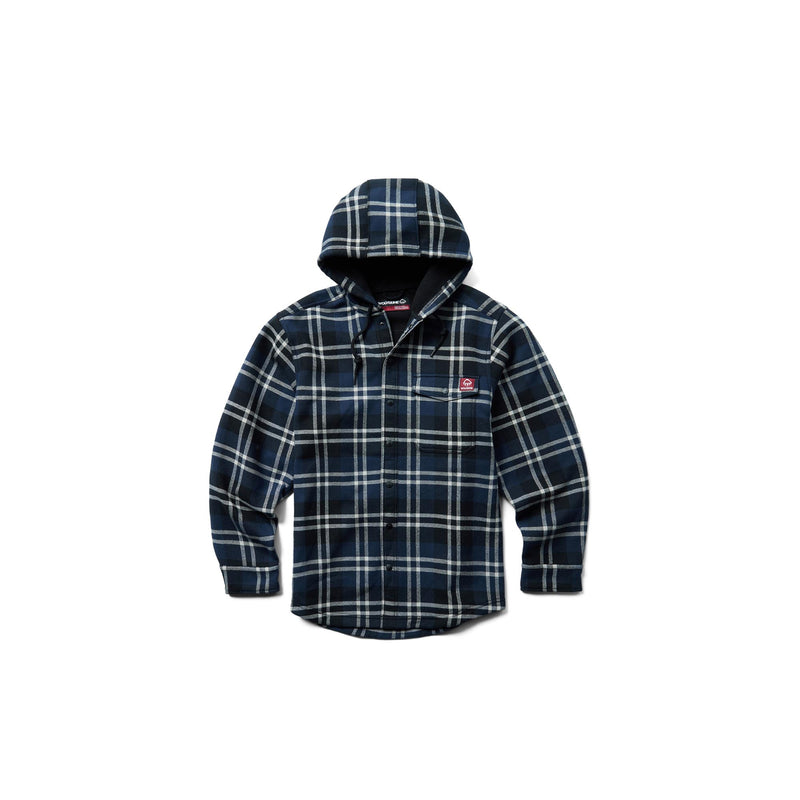 Load image into Gallery viewer, Wolverine Bucksaw Hooded Flannel Shirt Jac Front View
