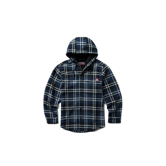 Wolverine Bucksaw Hooded Flannel Shirt Jac Front View