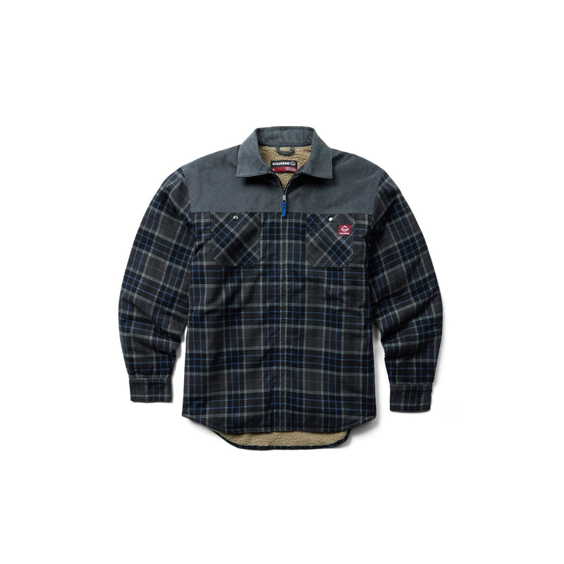 Load image into Gallery viewer, Wolverine Marshall II Sherpa Lined Zip Shirt Jac Front View
