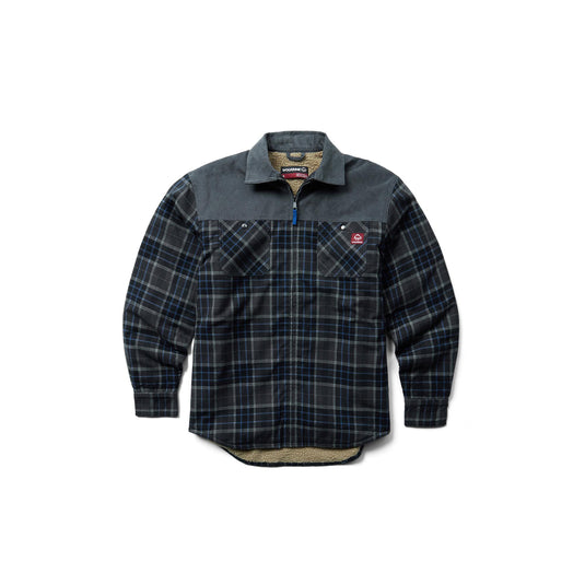 Wolverine Marshall II Sherpa Lined Zip Shirt Jac Front View