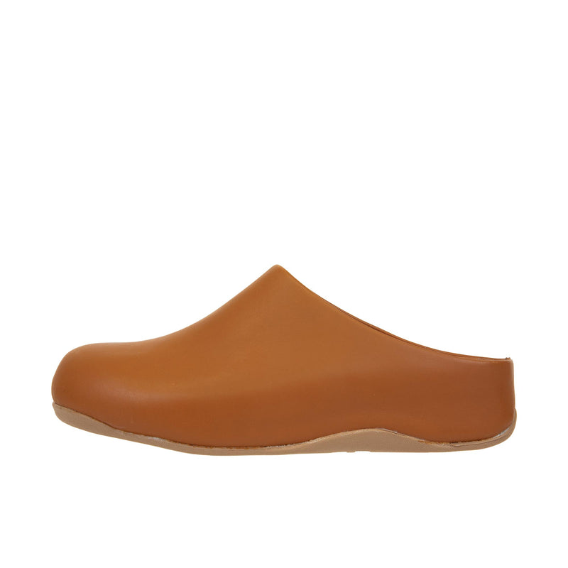 Load image into Gallery viewer, FitFlop Shuv Leather Clog Left Profile
