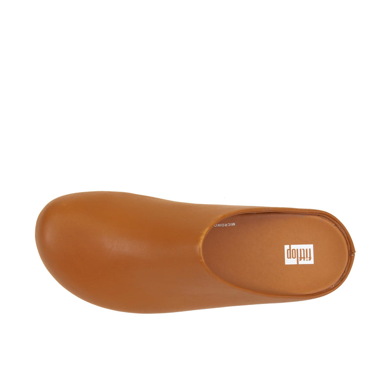 Load image into Gallery viewer, FitFlop Shuv Leather Clog Top View

