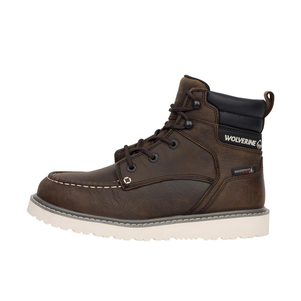 Wolverine Trade Wedge 6 Inch Moc Toe Soft Toe Dark Brown