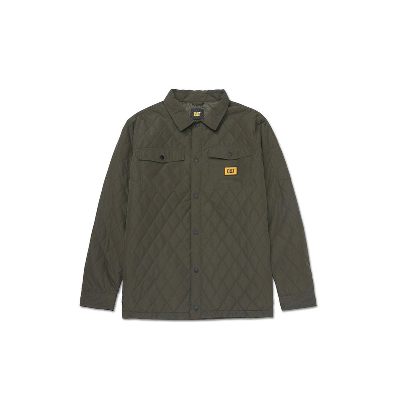 Load image into Gallery viewer, Caterpillar Quilted Ripstop Shirt Jacket Front View
