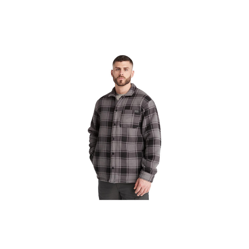 Load image into Gallery viewer, Timberland Pro Gritman Check Heavy Weight Fleece Shirt Front View
