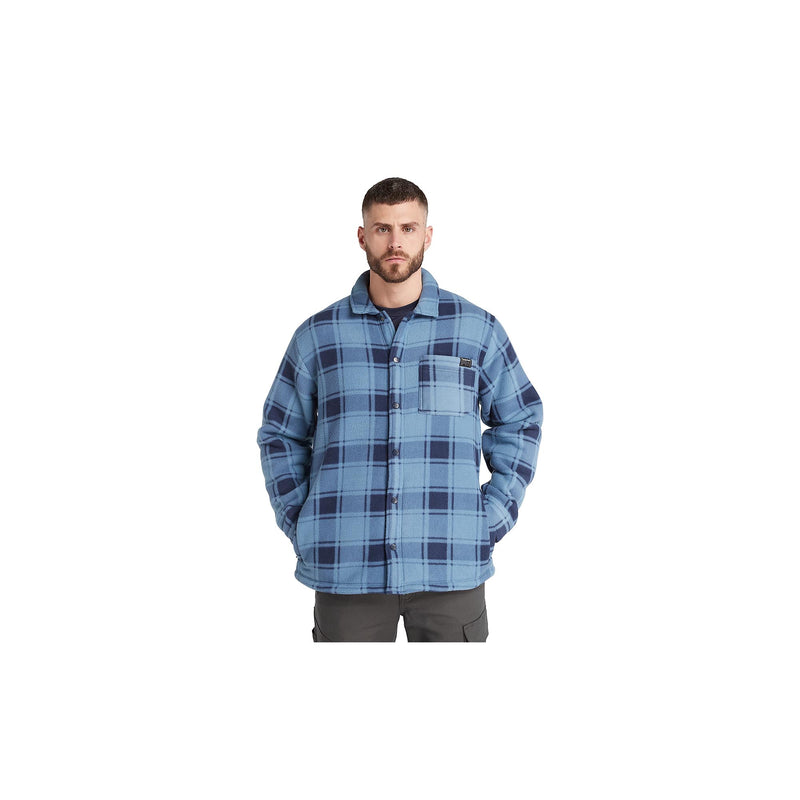Load image into Gallery viewer, Timberland Pro Gritman Check Heavy Weight Fleece Shirt Front View
