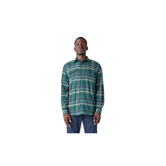 Dickies Flannel Button Down Shirt Front View