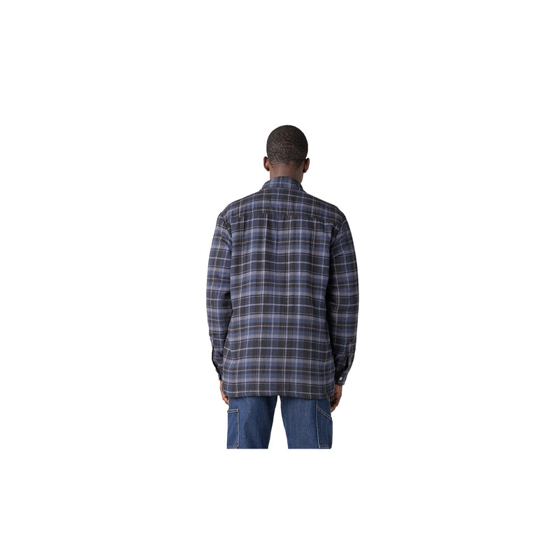 Load image into Gallery viewer, Dickies Sherpa Lined Flannel Shirt Jacket Back View
