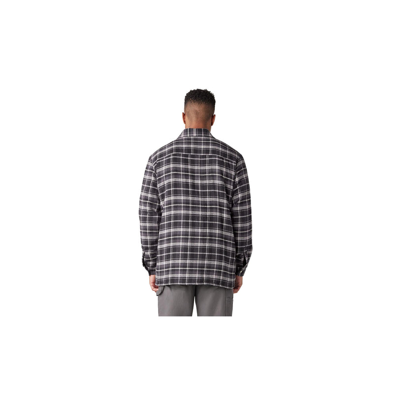 Load image into Gallery viewer, Dickies Sherpa Lined Flannel Shirt Jacket Back View
