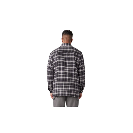 Dickies Sherpa Lined Flannel Shirt Jacket Back View