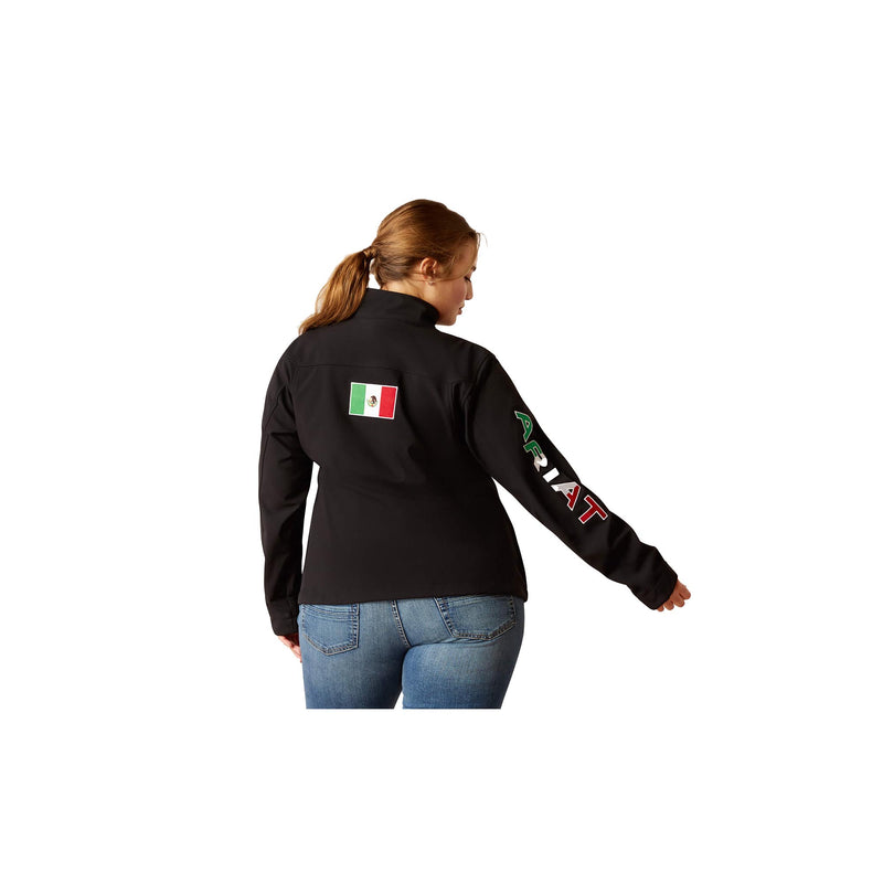 Load image into Gallery viewer, Ariat Classic Team Softshell Mexico Jacket Back View
