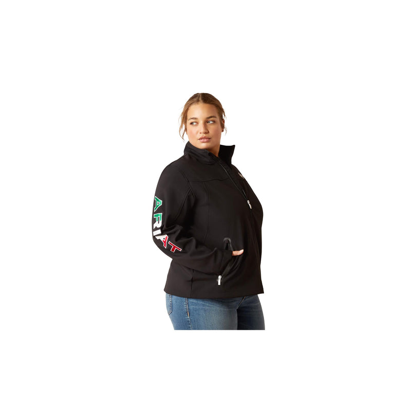 Load image into Gallery viewer, Ariat Classic Team Softshell Mexico Jacket Front View
