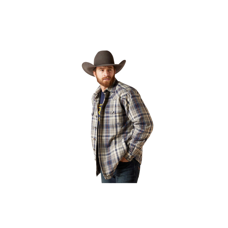 Load image into Gallery viewer, Ariat Retro Long Sleeve Hoover Shirt Jacket Front View
