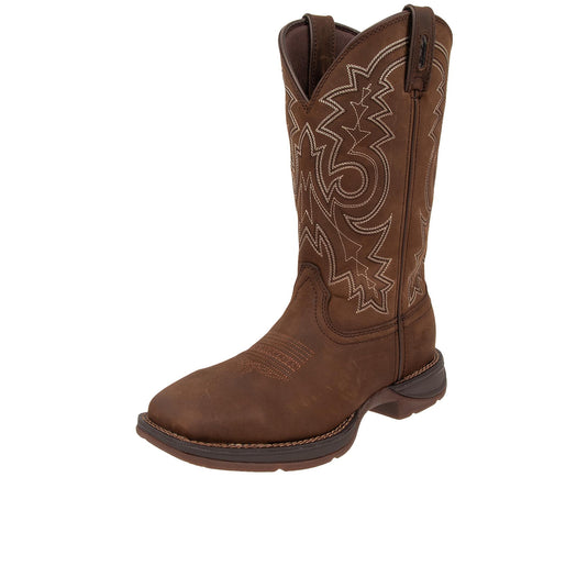 Durango Rebel Work 12 Inch Square Toe Steel Toe Left Angle View