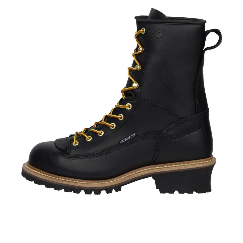 Load image into Gallery viewer, Carolina Spruce 8 Inch Logger Steel Toe Left Profile
