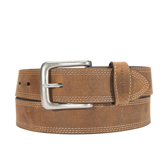 Carhartt Leather Triple Stitch Belt Front View