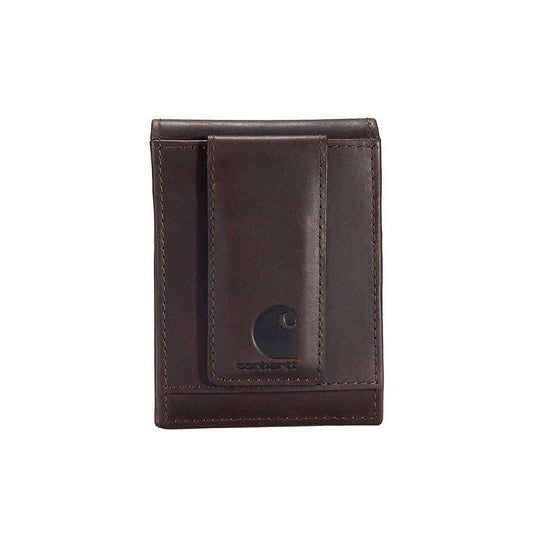Carhartt Oil Tan Leather Front Pocket Wallet Back View