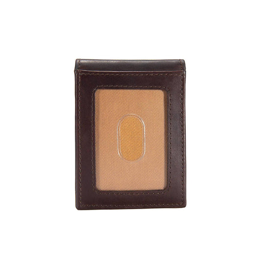 Carhartt Oil Tan Leather Front Pocket Wallet Front View