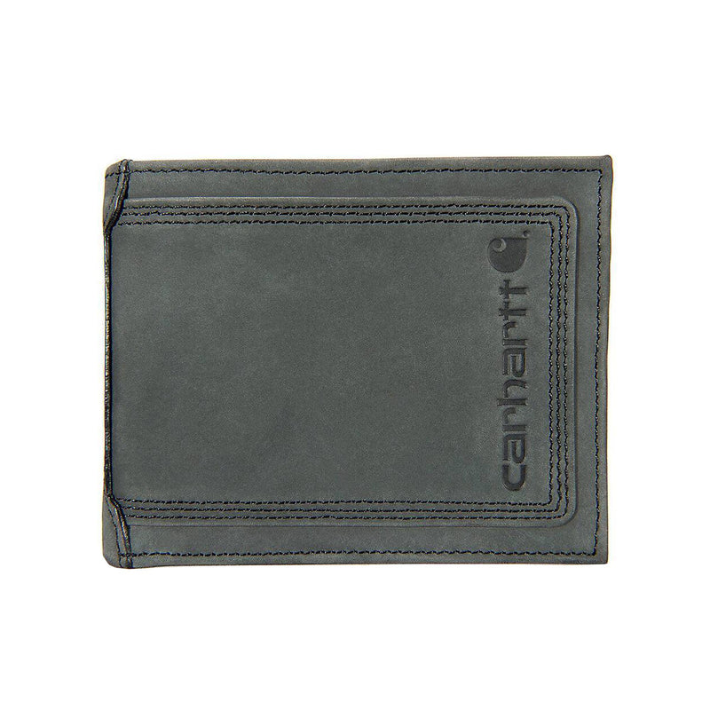 Load image into Gallery viewer, Carhartt Leather Triple Stitched Passcase Front View
