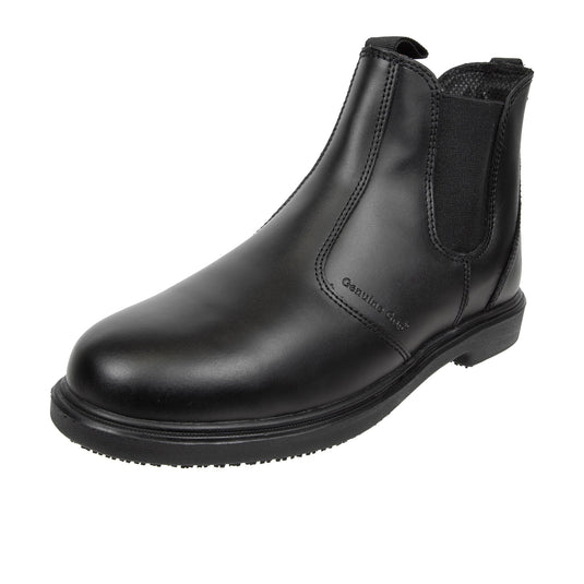 Genuine Grip Pull On Work Boots Soft Toe Left Angle View